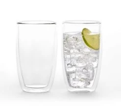 2 Verres Double Paroi 50 Cl Duplex - LES ARTISTES A PARIS -Bodum Soldes 50cl doublepar