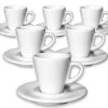 6 Tasses Espresso Et Sous-tasses 7 Cl Porcelaine Favorita - Ancap -Bodum Soldes 6 tasses favorita