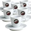 6 Tasses Et Sous-tasses Expresso Caffè Vergnano -Bodum Soldes 6 tasses sous tasses caffe vergno