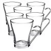 3 Verres à Cappuccino Oslo Avec Anse 22 Cl - Bormioli Rocco -Bodum Soldes 6 verres oslo 22cl