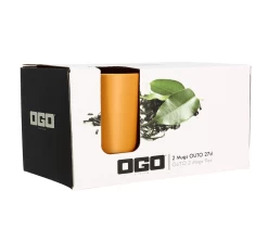 Mugs Isothermes OGO Living En Grès Jaune 20cl X2 -Bodum Soldes 7912117 2