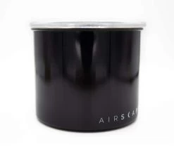 Boîte Conservatrice Inox Noir Brillant Avec Vide D'air 250g - Airscape