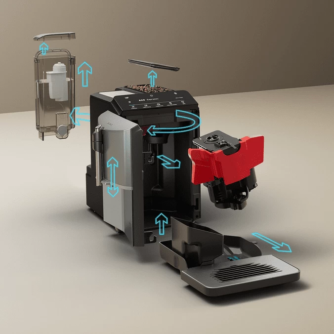 SIEMENS EQ300 - TF305E04 Inox Et Titane Métallisé - Garantie 3 Ans 7 SIEMENS EQ300 - TF305E04 Inox Et Titane Métallisé - Garantie 3 Ans – Image 5