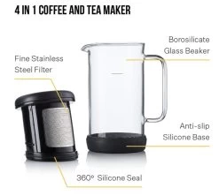 Carafe One Brew - Black - Barista&Co 11 Carafe One Brew - Black - Barista&Co -Bodum Soldes bc carafe piston2