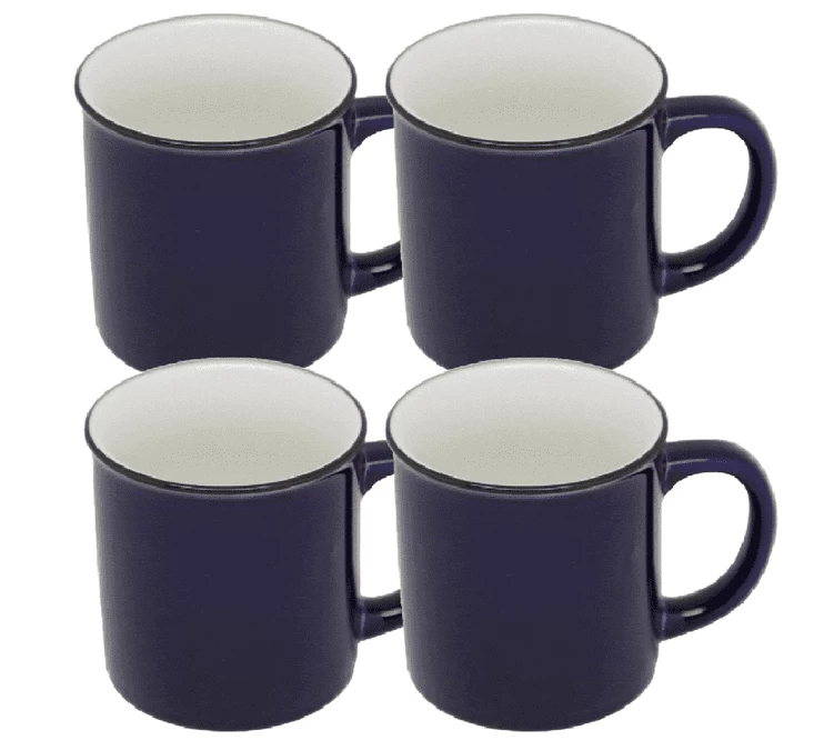 Mug AOC - Retro Bleu Nuit - 4x 250 Ml 3 Mug AOC - Retro Bleu Nuit - 4x 250 Ml