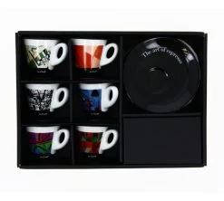 Tasses - ZICAFFE - Tasses Et Sous-tasses The Art Of Espresso 7 Cl -Bodum Soldes boite 6tasses