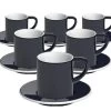 6 Tasses Et Sous-tasses Espresso Bond 8 Cl Denim - Loveramics -Bodum Soldes bonddenim expre8cl