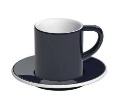 6 Tasses Et Sous-tasses Espresso Bond 8 Cl Denim - Loveramics -Bodum Soldes bonddenim expresso