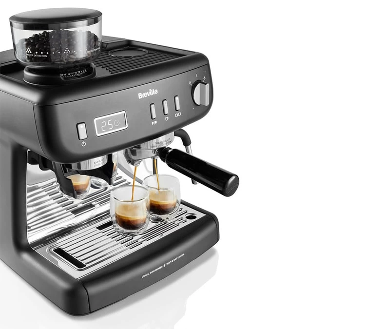 Machine Expresso Avec Moulin BREVILLE Barista Max+ VCF152X Noire 4 Machine Expresso Avec Moulin BREVILLE Barista Max+ VCF152X Noire – Image 2