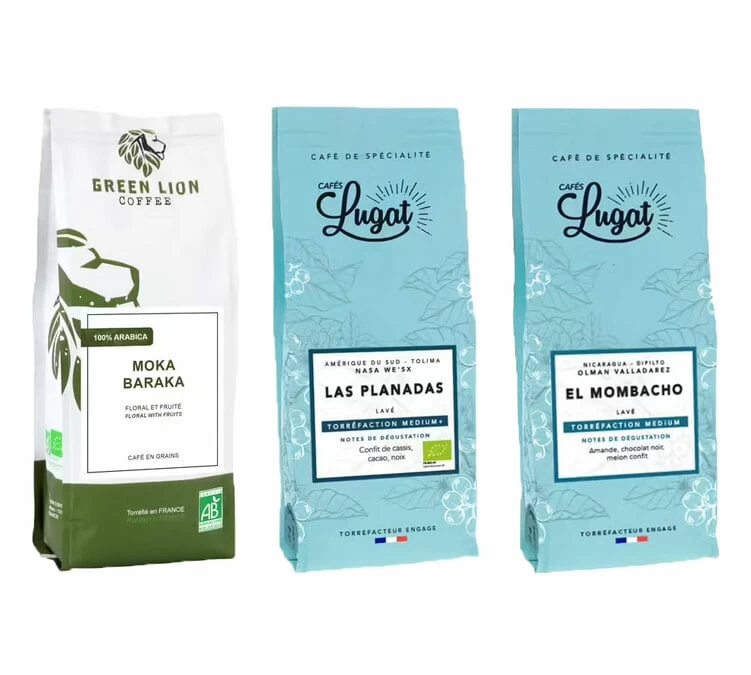 Pack Découverte Café En Grains Pour Cafetière Filtre 3 Pack Découverte Café En Grains Pour Cafetière Filtre