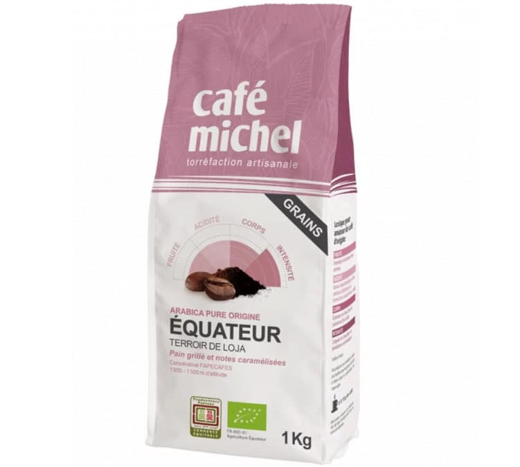 Café En Grains Bio Equateur - 1Kg - Café Michel 3 Café En Grains Bio Equateur - 1Kg - Café Michel