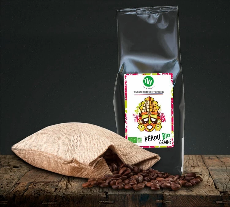 1kg Café En Grain Pérou Bio 100% Arabica - NU 4 1kg Café En Grain Pérou Bio 100% Arabica - NU – Image 2