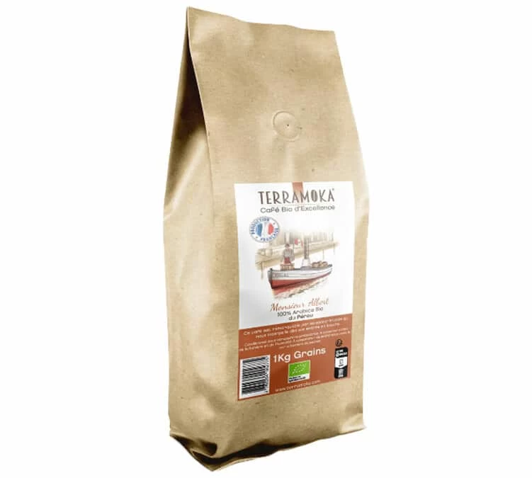 1kg Café En Grain Bio Monsieur Albert - TERRAMOKA 3 1kg Café En Grain Bio Monsieur Albert - TERRAMOKA