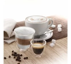 Verres- DELONGHI - Pour Cappuccino 19cl X2 -Bodum Soldes delonghi cappu 3