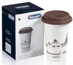 Mugs - DELONGHI - Mug Double Paroi Céramique 30cl -The Globetrotter -Bodum Soldes delonghi globetrotter2