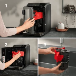 SIEMENS EQ300 - TF305E04 Inox Et Titane Métallisé - Garantie 3 Ans 14 SIEMENS EQ300 - TF305E04 Inox Et Titane Métallisé - Garantie 3 Ans -Bodum Soldes demontage facile nettoyage