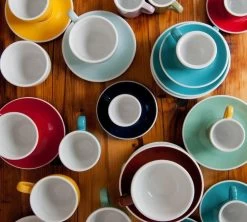 6 Tasses Cappuccino Et Sous-tasses Egg 20 Cl River Blue - Loveramics 13 6 Tasses Cappuccino Et Sous-tasses Egg 20 Cl River Blue - Loveramics -Bodum Soldes egg collection 10