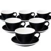 6 Tasses Café Latte Et Sous-tasses Egg 30cl Black - Loveramics -Bodum Soldes eggblack 30cl par6
