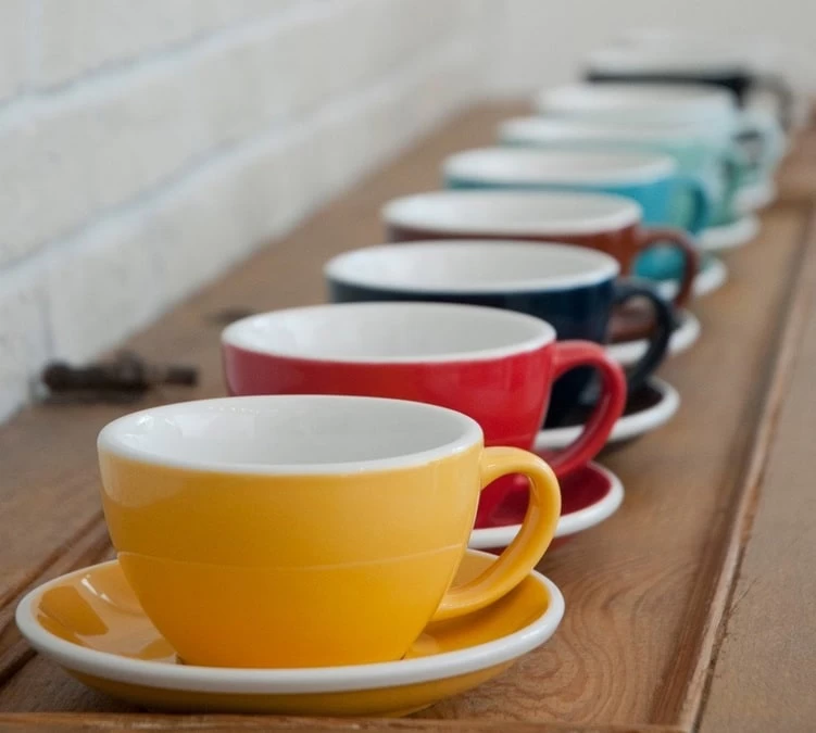 Tasses - LOVERAMICS - Cappuccino Et Sous-tasses Rouge Egg 20 Cl 6 Tasses - LOVERAMICS - Cappuccino Et Sous-tasses Rouge Egg 20 Cl – Image 4