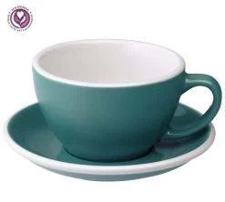 6 Tasses Café Latte Et Sous-tasses Egg 30 Cl Teal - Loveramics -Bodum Soldes eggteal 300 latte