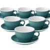 6 Tasses Café Latte Et Sous-tasses Egg 30 Cl Teal - Loveramics -Bodum Soldes eggteal latte 300