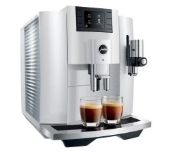 JURA E8 PianoWhite EB Smart Connect Offert Garantie 3 Ans -Bodum Soldes expresso broyeur jura e8 pianowhite lateral