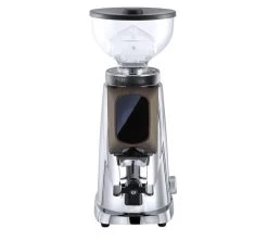 Moulin à Café FIORENZATO AllGround Chrome Effet Miroir Et Bois De Noyer Américain