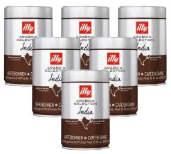 Lot Café En Grains Illy Monoarabica Inde - 6x250g - Illy