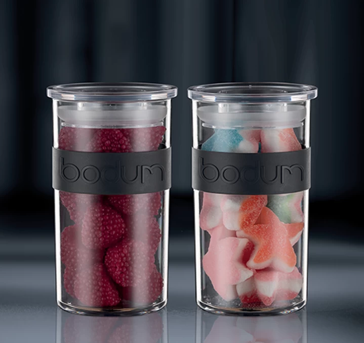 4 Bocaux Noirs - Conservation PC PRESSO - 25 Cl -BODUM 5 4 Bocaux Noirs - Conservation PC PRESSO - 25 Cl -BODUM – Image 3