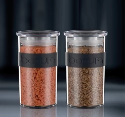 4 Bocaux Noirs - Conservation PC PRESSO - 25 Cl -BODUM 9 4 Bocaux Noirs - Conservation PC PRESSO - 25 Cl -BODUM -Bodum Soldes image secondaire boite 3.0