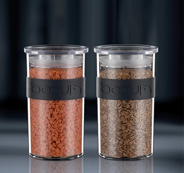 4 Bocaux Noirs - Conservation PC PRESSO - 25 Cl -BODUM 6 4 Bocaux Noirs - Conservation PC PRESSO - 25 Cl -BODUM – Image 4