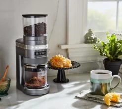 Moulin à Café KITCHENAID Artisan 5KCG8433EMS Gris étain -Bodum Soldes kitchenaid moulin gris 4