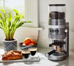 Moulin à Café KITCHENAID Artisan 5KCG8433EMS Gris étain -Bodum Soldes kitchenaid moulin gris 5