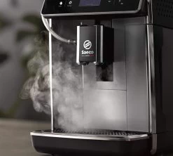 SAECO Gran Aroma SM6585/00 Métal Gris Garantie 3 Ans -Bodum Soldes lateral expresso broyeur saeco gran aroma sm6585