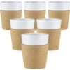 6 Tasses Bistro 30 Cl - Porcelaine Blanche Et Liège - BODUM -Bodum Soldes liegepar6 30cl