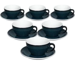 Tasses - LOVERAMICS - Cappuccino Et Sous-tasses Night Sky Egg 20 Cl