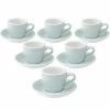 6 Tasses Espresso Et Sous-tasses Egg 8 Cl River Blue - Loveramics 2 6 Tasses Espresso Et Sous-tasses Egg 8 Cl River Blue - Loveramics -Bodum Soldes loveramics tasses river blue x6 1