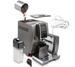 DELONGHI Dinamica Plus Titanium ECAM 370.95.T Garantie 2 Ans -Bodum Soldes machine expresso broyeur delonghi dinamica ecam 37095t fonctionnement