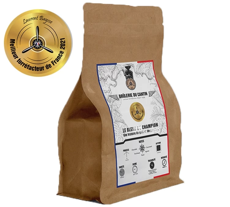 Café En Grains Brûlerie Du Cantin - Blend Du Champion 100 % Arabica - 250gr 3 Café En Grains Brûlerie Du Cantin - Blend Du Champion 100 % Arabica - 250gr