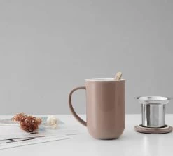 Mug Minima Stone Rose 50 Cl Avec Infuseur Inox - VIVA SCANDINAVIA -Bodum Soldes minima rose lifestyle3
