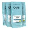 4x250g Café En Grain Bio - Ethiopie Moka Nekemte - CAFES LUGAT -Bodum Soldes moka nekemte packshot lugat bundle classique 250g 2021 1