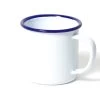 Mug - 35 Cl - Blanc Avec Bordure Bleue FALCON ENAMELWARE -Bodum Soldes mug blanc 35cl falcon