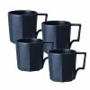 Lot De 4 Mugs 30 Cl Noir OCT - KINTO -Bodum Soldes mug noir x4 1