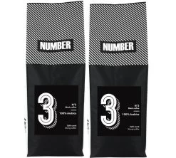 2x1kg Café En Grain 100% Arabica Number N°3 - NUMBER