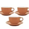 3 Tasses Et Sous Tasses Latte Bowl 19 Cl Orange - ORIGAMI -Bodum Soldes origami orange 19x3
