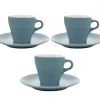 3 Tasses Et Sous-tasses Espresso Origami Turquoise - 9cl -Bodum Soldes origami turquoise 9x3