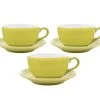 3 Tasses Et Sous Tasses Latte Bowl 25 Cl Vert - ORIGAMI 1 3 Tasses Et Sous Tasses Latte Bowl 25 Cl Vert - ORIGAMI -Bodum Soldes origami vert 25x3