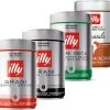 4 X 250g Pack Découverte - Café En Grain 100% Arabica - Illy -Bodum Soldes pack illy 4 grains