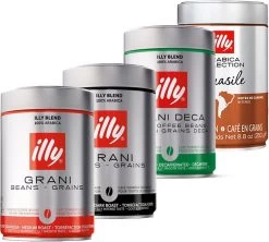 4 X 250g Pack Découverte - Café En Grain 100% Arabica - Illy
