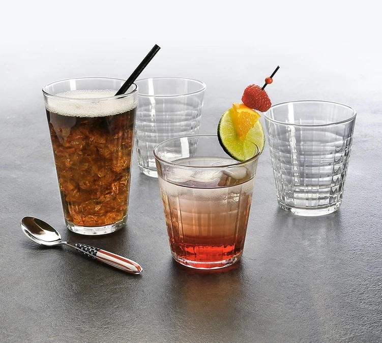 4 Verres Prisme Marine 27.5 Cl - Duralex 6 4 Verres Prisme Marine 27.5 Cl - Duralex – Image 4